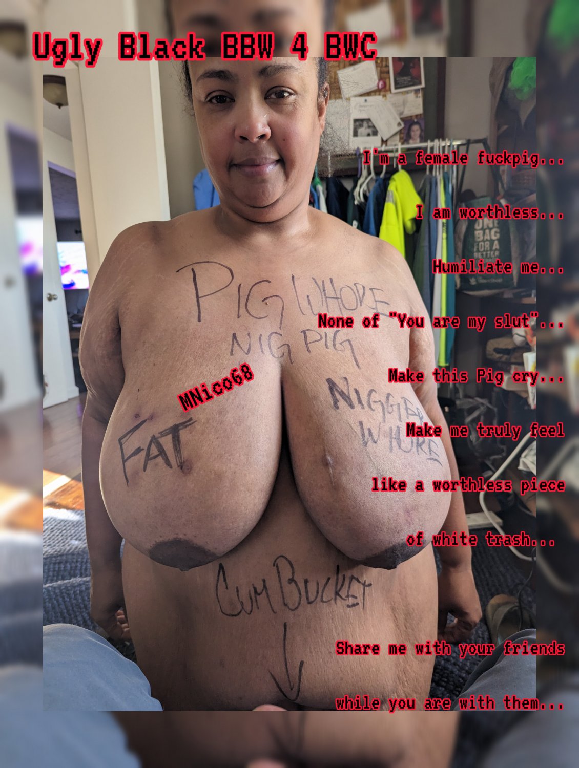 Black Ugly Bbw Nude - Black BBW fuckpig for white men... - Porn - EroMe